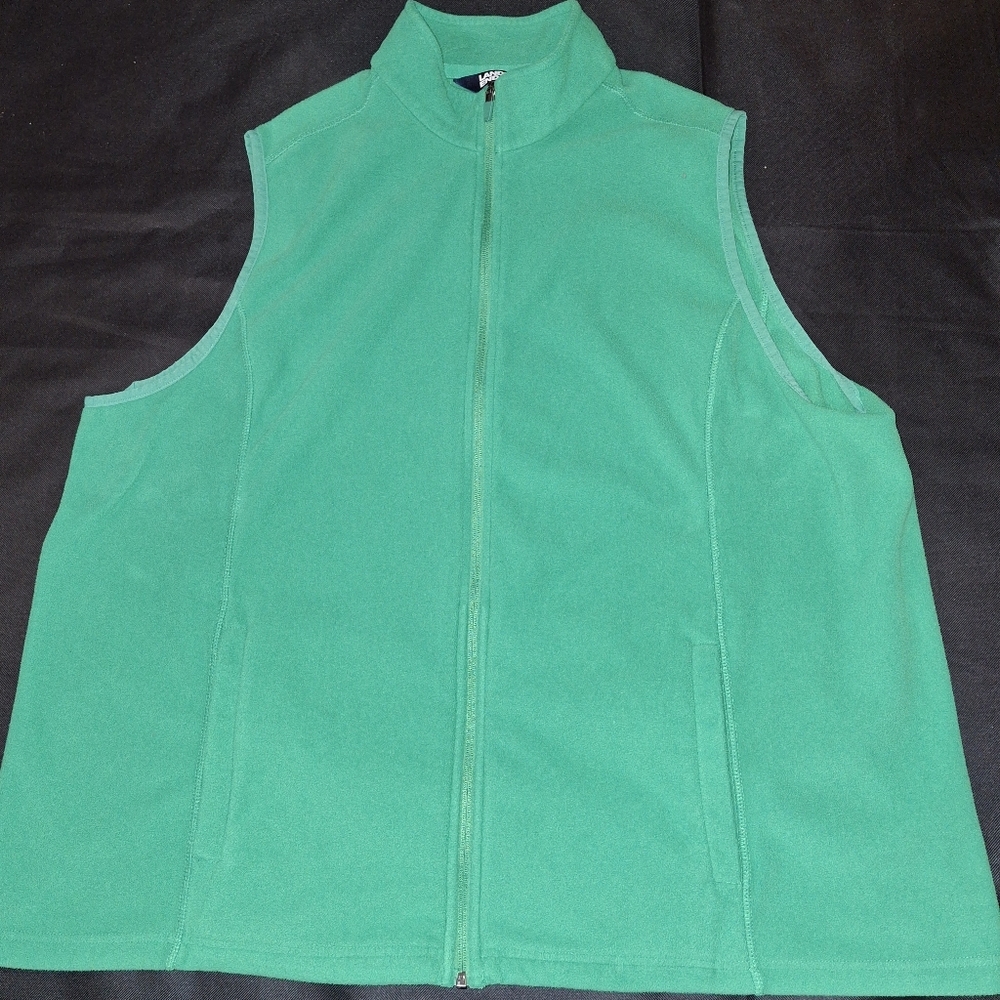 Womans Sleeveless Vest Lands End Brand Size 3XL 24-26 Green